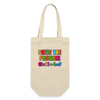 67 Meme, résoudre le problème mathématique puzzle - Sac à bouteille - nature - Devant