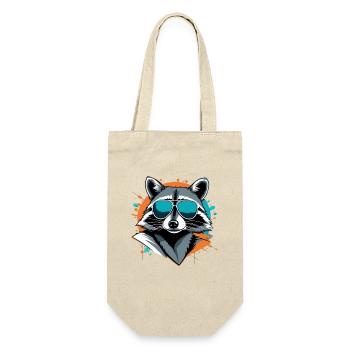 raton laveur avec lunettes de soleil style urbain - Sac à bouteille - nature - Devant
