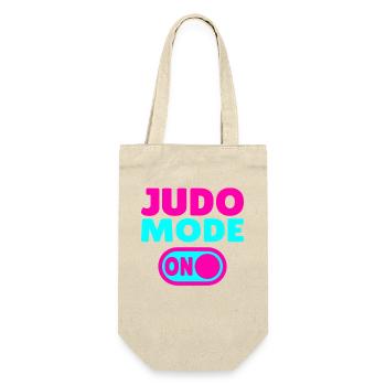 Judo Mode ON – Stärke, Disziplin & Kampfgeist - Geschenkbeutel für Flaschen - Natur - Vorne