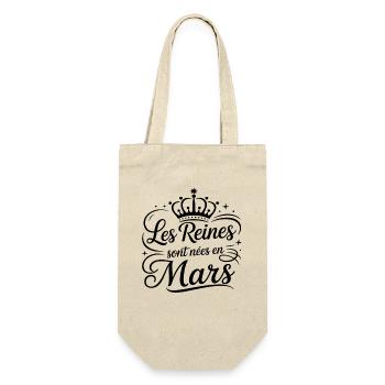 Les Reines sont nées en mars Anniversaire - Sac à bouteille - nature - Devant