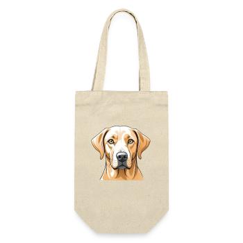 Labrador Kopfbild Illustration - Geschenkbeutel für Flaschen - Natur - Vorne