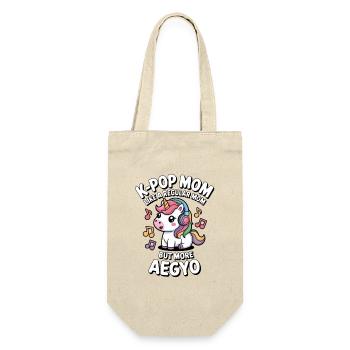 K-Pop Mama Lustig Korea Musik Aegyo - Geschenkbeutel für Flaschen - Natur - Vorne