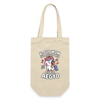 K-Pop Mom Funny Korea Music Aegyo - Gift Bag for Bottles - nature - Front