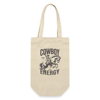 Vintage Cowboys and Tequila Shirt Retro Western - Gift Bag for Bottles - nature - Front