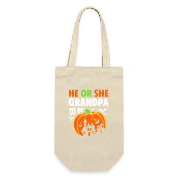 Gender Reveal Halloween Mom-to-be - Gift Bag for Bottles - nature - Front