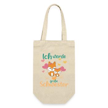 Big sister again soon: Foxes announce in 2026 - Gift Bag for Bottles - nature - Front