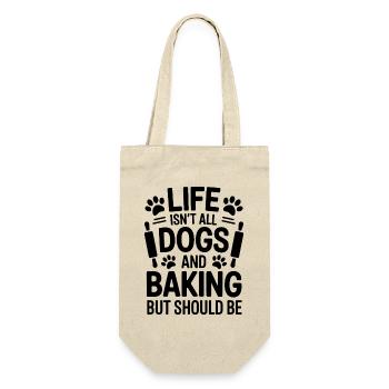 Pâtisserie Dire Chiens Drôle Pâtisserie Cadeau - Sac à bouteille - nature - Devant