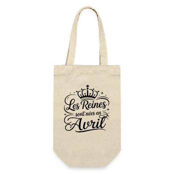 Les Reines sont nées en avril Anniversaire - Sac à bouteille - nature - Devant