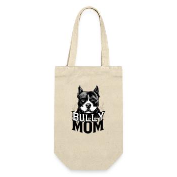 Bully Mom Bold Dog  - Gift Bag for Bottles - nature - Front