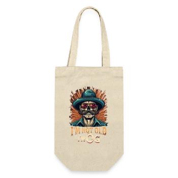 Hipster squelette avec chapeau OG - Sac à bouteille - nature - Devant