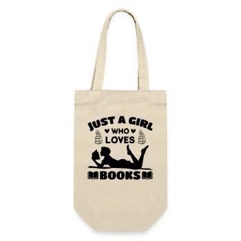 Just a girl who loves books - Gift Bag for Bottles - nature - Front