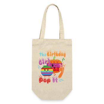The Birthday Girl Pop-It 7 - Gift Bag for Bottles - nature - Front