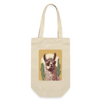 lama - Sac à bouteille - nature - Devant