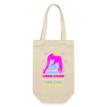 Anime Queen Manga Otaku Kawaii Japan Cosplay Comic - Gift Bag for Bottles - nature - Front