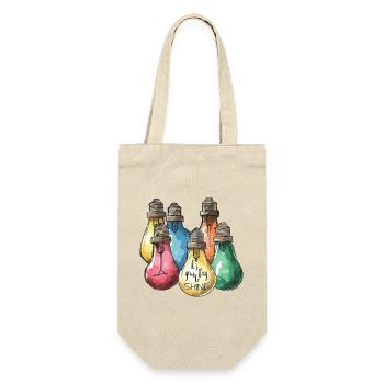 It's Your Day to Shine – Be the Light! - Gift Bag for Bottles - nature - Front