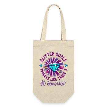 Diamond Painting Artist Sparkle Like No Tomorrow - Gift Bag for Bottles - nature - Front