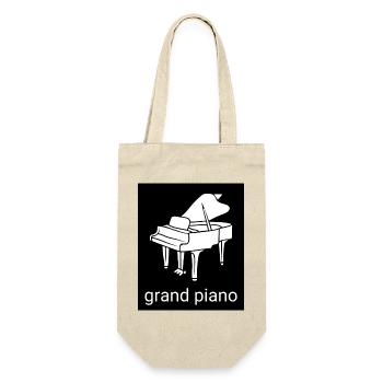 Grande silhouette de piano - Sac à bouteille - nature - Devant