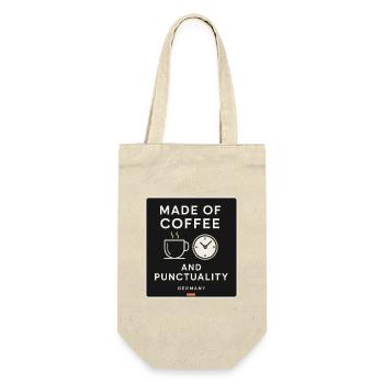 Made of Coffee and Punctuality – Germany Shirt - Gift Bag for Bottles - nature - Front