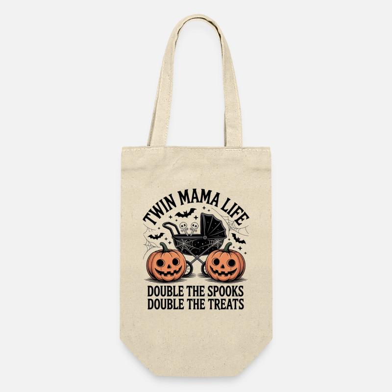 Halloween Double Bébé Hanté - Sac à bouteille - nature