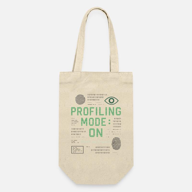 Profiling Mode: ON – True Crime & Mindhunter Shirt - Geschenkbeutel für Flaschen - Natur