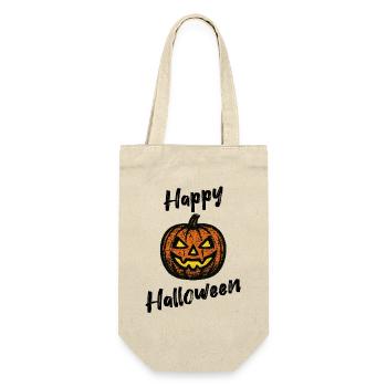 Grunge Pumpkin – Chemise Happy Halloween - Sac à bouteille - nature - Devant