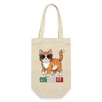 Ciao Bella - Geschenkbeutel für Flaschen - Natur - Vorne