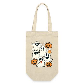 Halloween Ghosts & Ghosts Outfit Ghosts - Gift Bag for Bottles - nature - Front