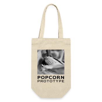 Monochrome corn cob in focus - Gift Bag for Bottles - nature - Front