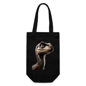 Raptor Velociraptor Dinosaur Dino Raptors - Gift Bag for Bottles - black - Front