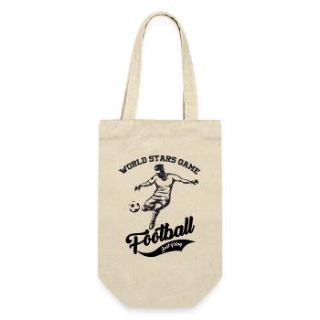 World Stars Football – Just Play Design - Gift Bag for Bottles - nature - Front
