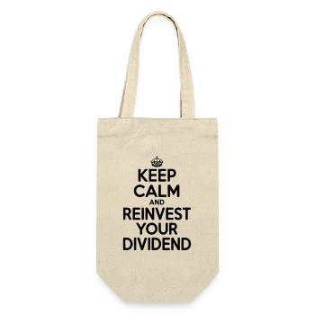Gardez votre calme et réinvestissez votre dividende - Sac à bouteille - nature - Devant