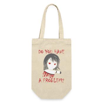 Anime Manga Otaku Kawaii Couteau de sang Halloween - Sac à bouteille - nature - Devant
