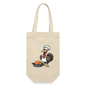 Cuisinier de dinde de Thanksgiving - Sac à bouteille - nature - Devant
