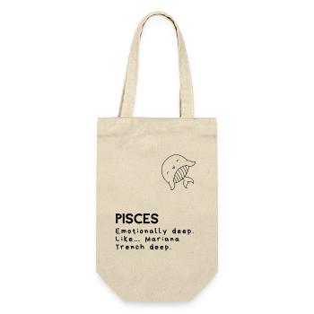 Cute Pisces Cartoon – Emotional Fish - Gift Bag for Bottles - nature - Front