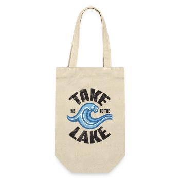 Take me to the lake - Retro Welle - Geschenkbeutel für Flaschen - Natur - Vorne