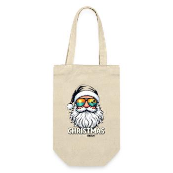 Weihnachten Am Strand Christmas At The Beach - Gift Bag for Bottles - nature - Front