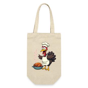 Thanksgiving Turkey Cook - Gift Bag for Bottles - nature - Front