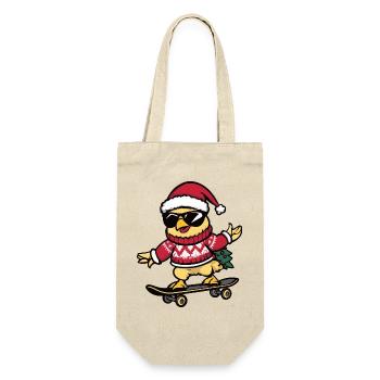 Chicken Christmas Funny - Gift Bag for Bottles - nature - Front