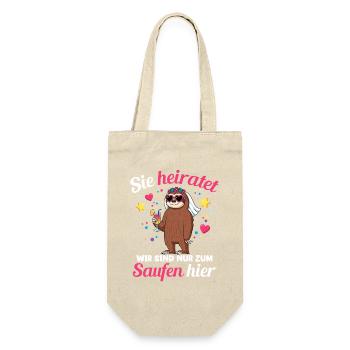 Bachelorette Party Wedding Bride Maid of Honor - Gift Bag for Bottles - nature - Front