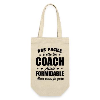 Coach Formidable Idée Cadeau Entraîneur Drôle - Sac à bouteille - nature - Devant