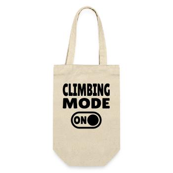 Climbing Mode ON – Boulder & Kletter Style - Gift Bag for Bottles - nature - Front