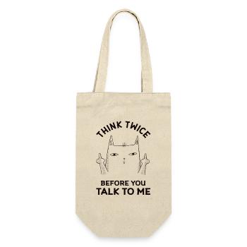 Very angry and stupid cat - Funny saying - Gift Bag for Bottles - nature - Front