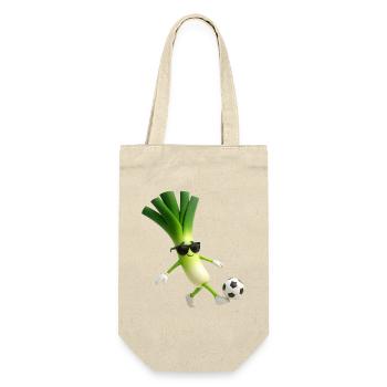 Ballon de football aux poireaux - Sac à bouteille - nature - Devant