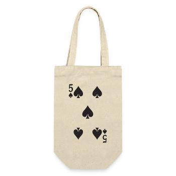 Cartes à jouer Silhouettes Motif 5 Pique - Sac à bouteille - nature - Devant