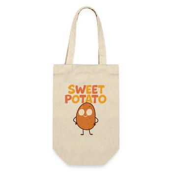 Cute Potato Cartoon Motif - Gift Bag for Bottles - nature - Front