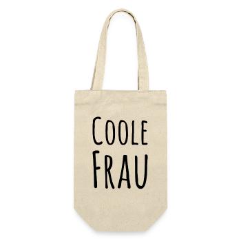 This is what a cool woman looks like - Gift Bag for Bottles - nature - Front