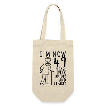 49th Birthday 49er 49th I'm now 49 years old - Gift Bag for Bottles - nature - Front