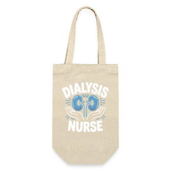 Dialysis nurse motif - Gift Bag for Bottles - nature - Front
