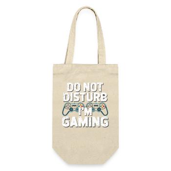 NichtStören Ich Bin Gaming - Geschenkbeutel für Flaschen - Natur - Vorne