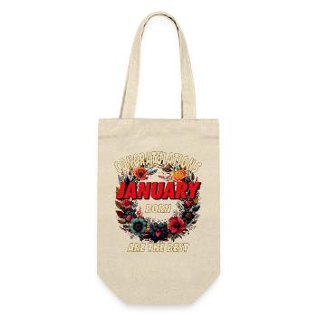 CONGRATULATIONS JANUARY - Gift Bag for Bottles - nature - Front